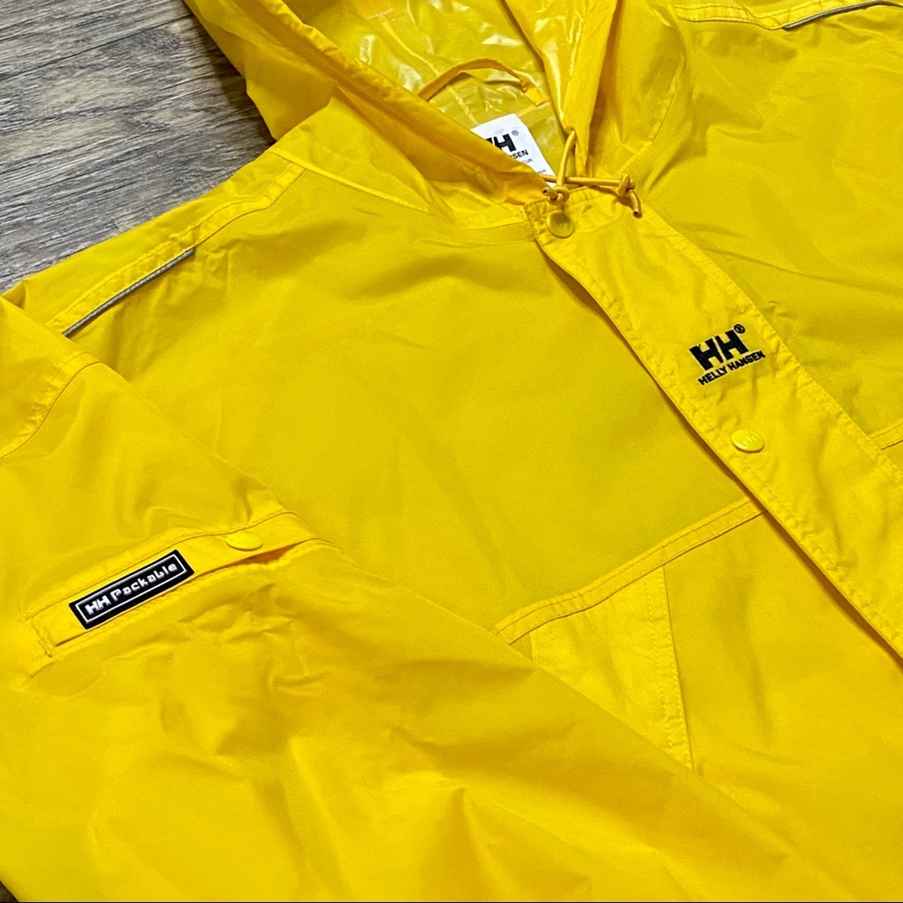 Helly Hansen Rain Coat Packable Full Zip With Hood - image 2
